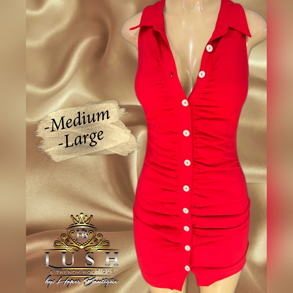Indie Button Dress